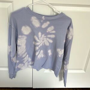Oversized tie dye crew neck